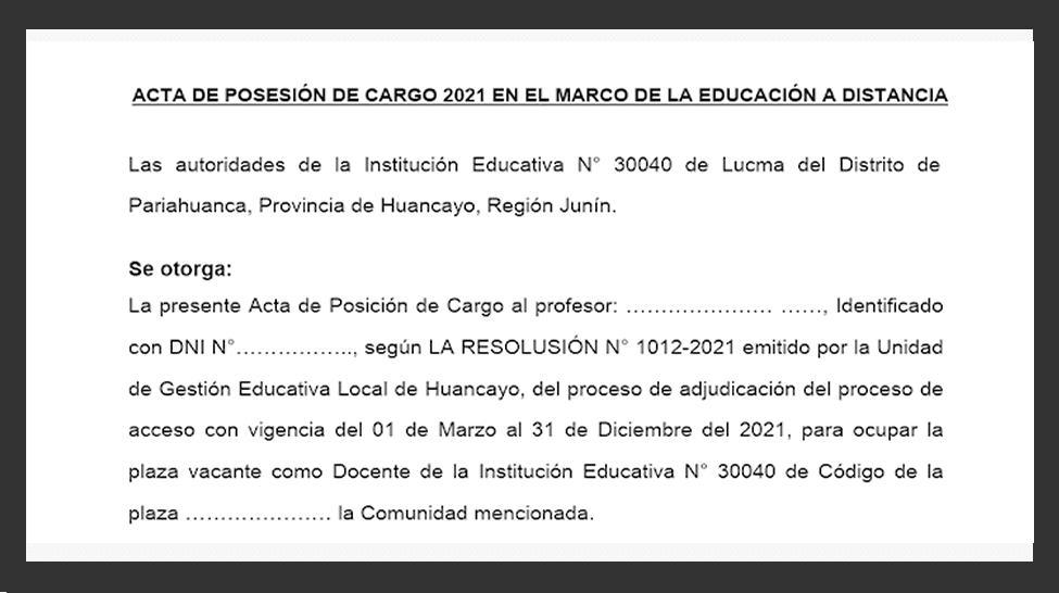 Implicaciones legales y laborales de no tomar posesión como docente