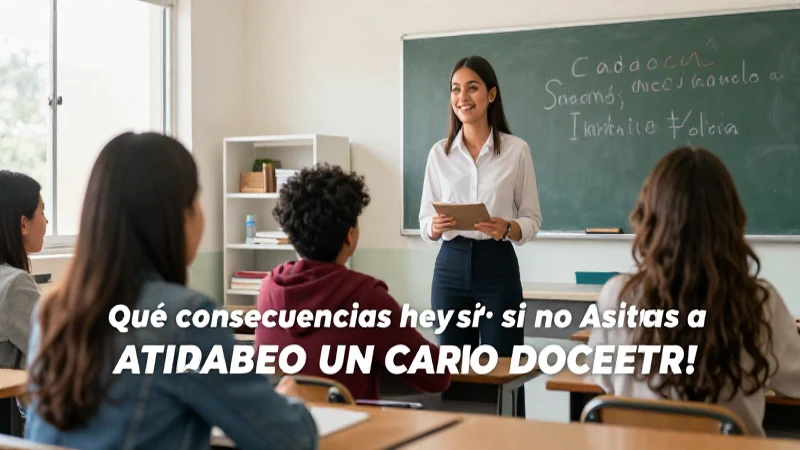 Consecuencias y medidas por ausentarse de clases