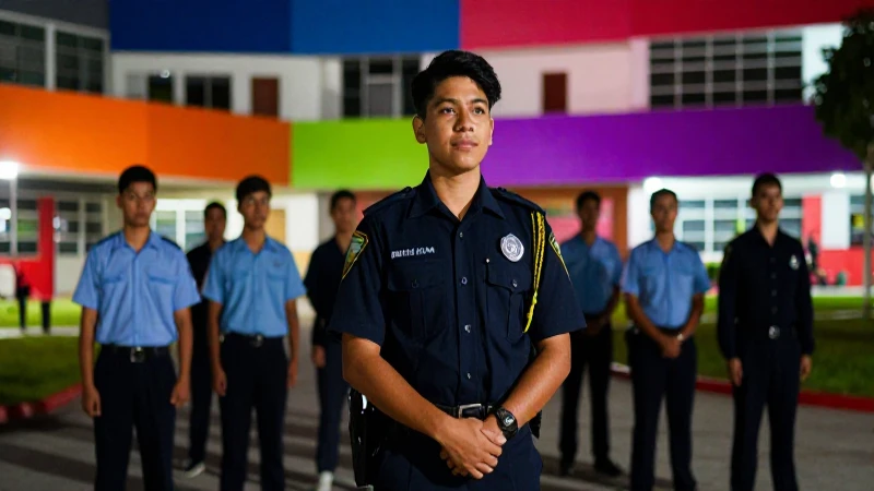 Escoltas escolares garantizan la seguridad del campus