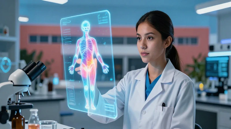 Estudiante mexicano con proyección médica futurista