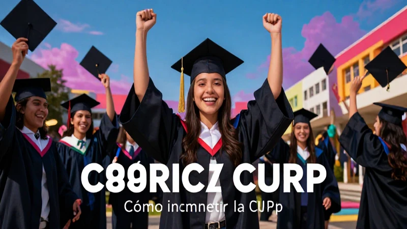 Estudiante imprime CURP en campus universitario moderno