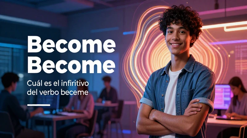 Aprendizaje digital moderno sobre el verbo become