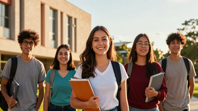 Estudiante mexicano con luz dorada vibrante