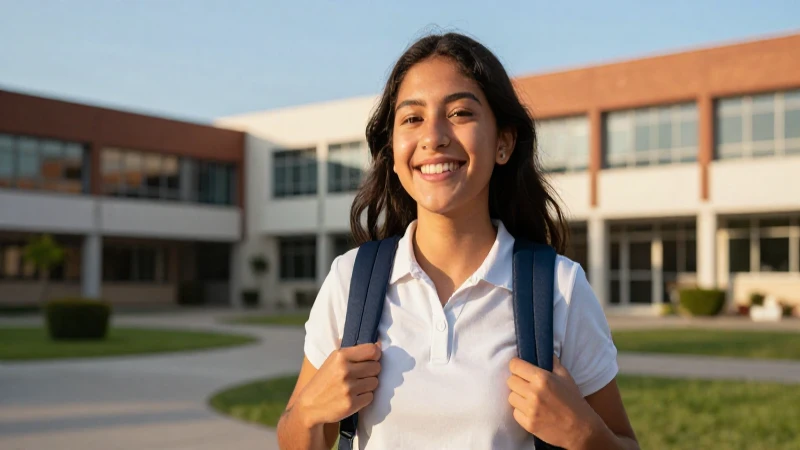 Retrato detallado de estudiante mexicano alegre