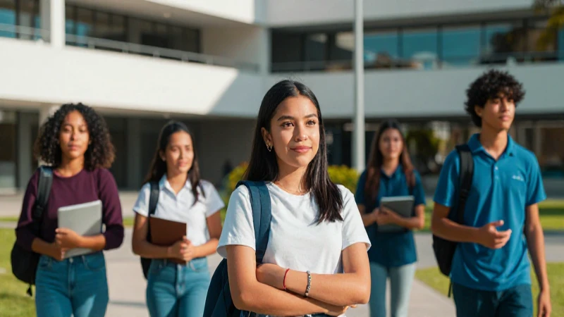 Estudiantes mexicanos triunfan en campus universitario moderno