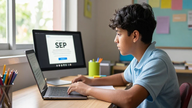 Recursos SEP para éxito académico en línea