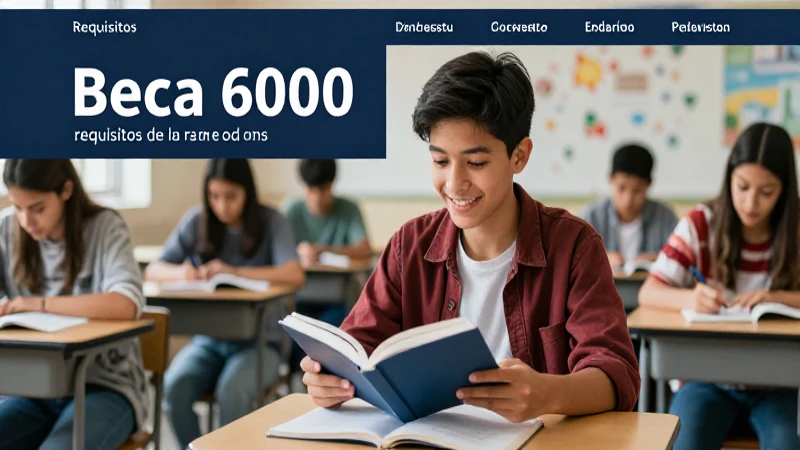 Requisitos y detalles de la Beca 6000