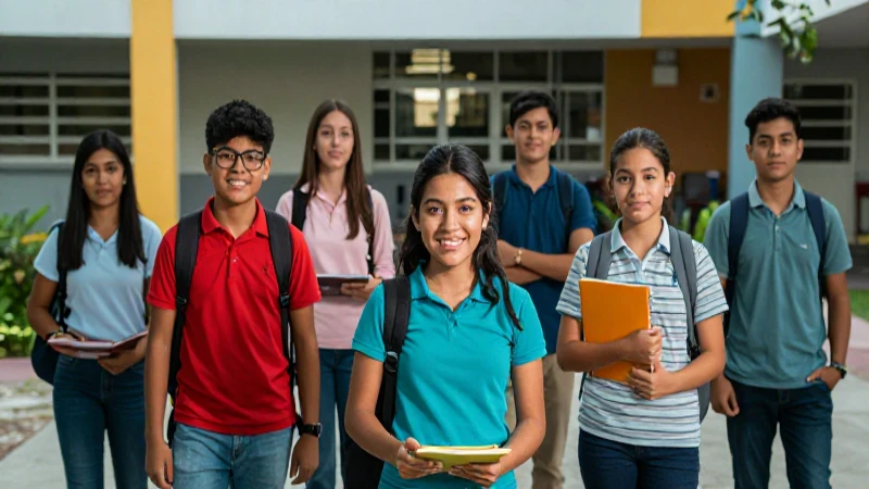 Estudiantes mexicanos celebran sus avances académicos