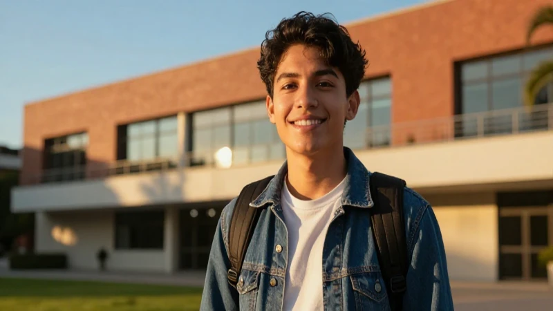 Estudiante mexicano triunfa bajo luz dorada