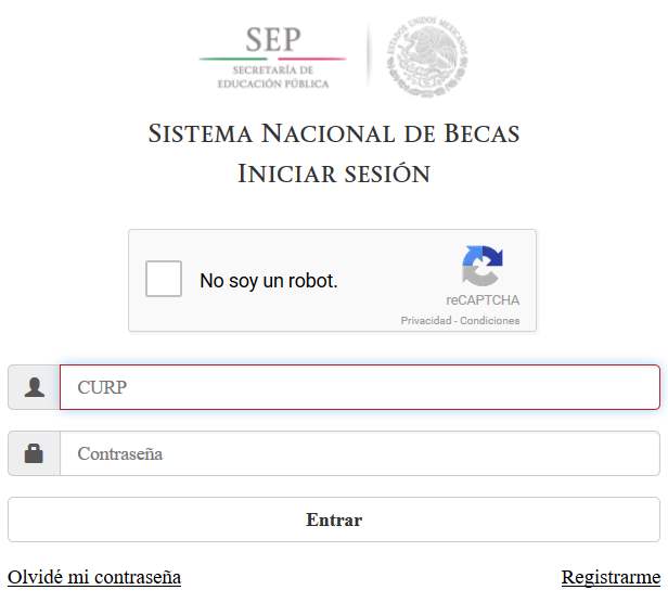 Inicia sesión en el portal de becas en pocos pasos