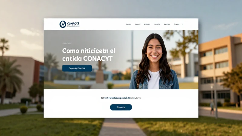 Accede al portal CONACYT para iniciar sesión