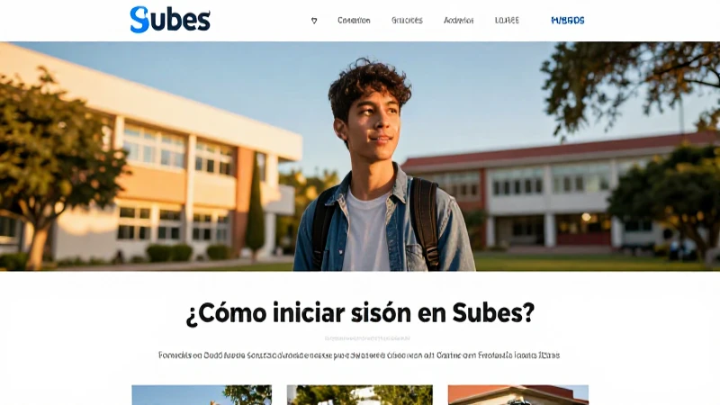 Imagen de blog sobre inicio de sesión en Subes