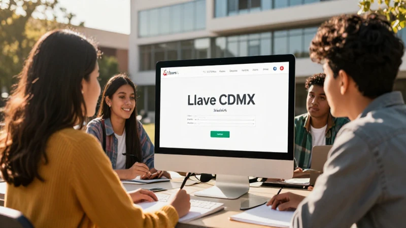 Estudiantes usan la Llave CDMX en campus vibrante