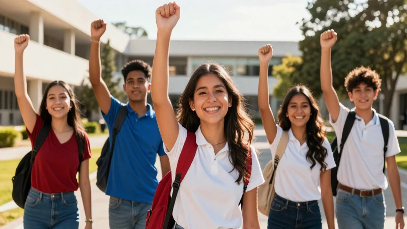 Estudiantes mexicanos celebran éxito académico