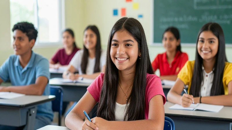 Jóvenes mexicanos exitosos en aula moderna