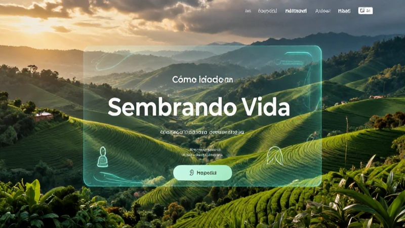Fotografía dramática de Sembrando Vida