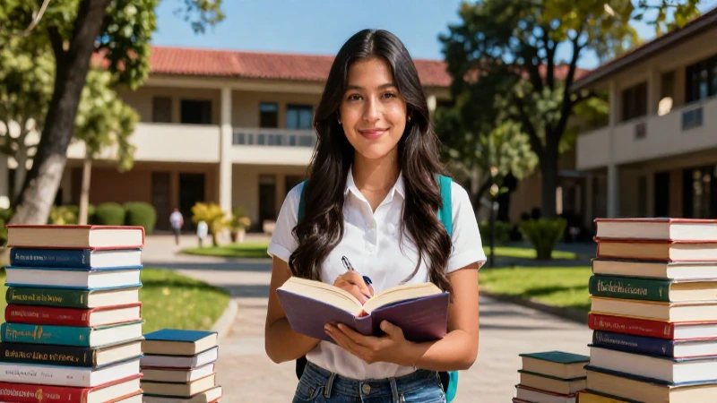 Estudiante mexicano brillante y lleno de oportunidades