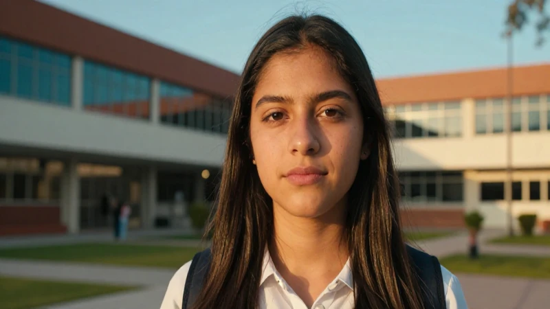 Estudiante mexicano confiado en entorno académico