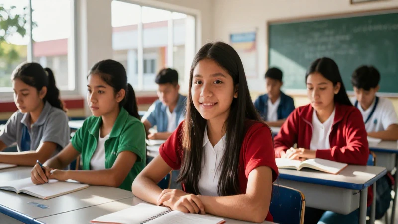 Estudiantes mexicanos vibrantes en aula técnica moderna