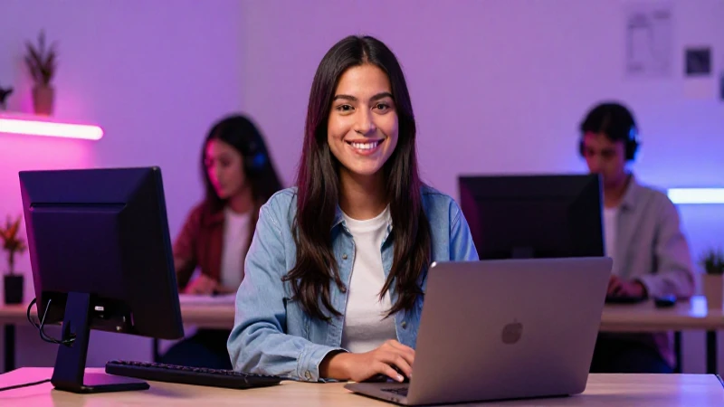 Estudiante mexicano exitoso en entorno tecnológico