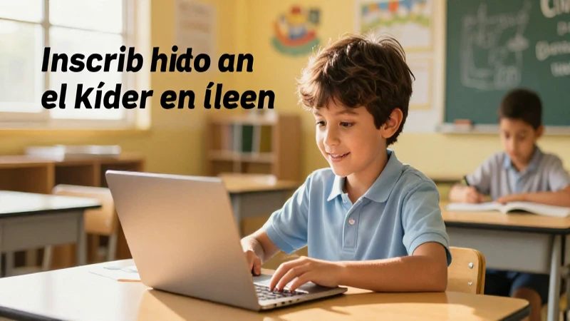 Guía de inscripción en kínder online para tu hijo