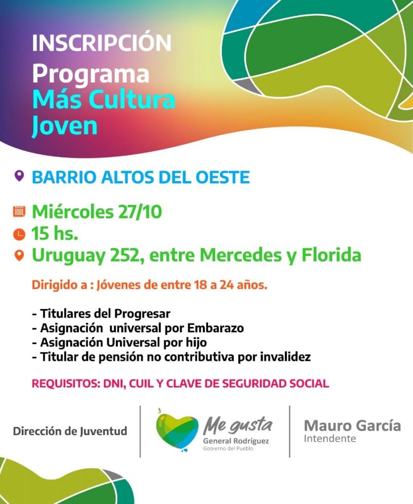 Inscripción en Más Cultura Joven: ¡Conoce cómo participar!