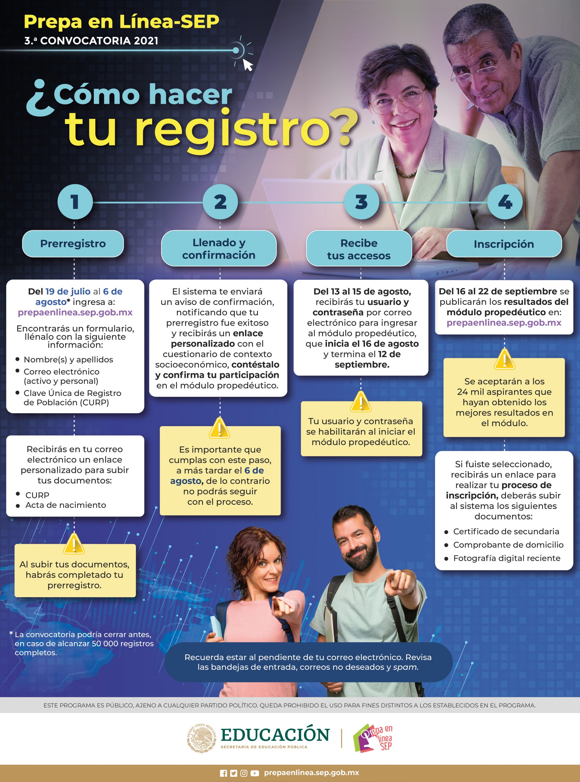 Inscripción en Prepa en Línea SEP: Pasos para alumnos