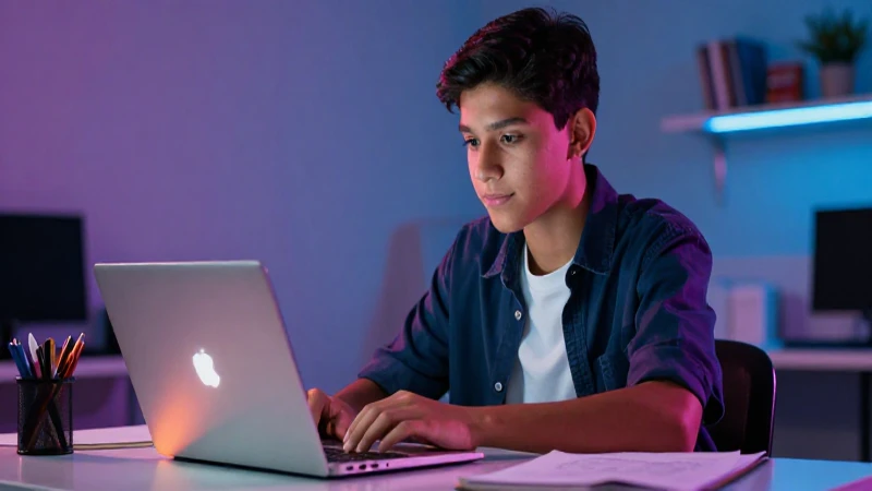 Estudiante mexicano moderno: éxito digital y confianza