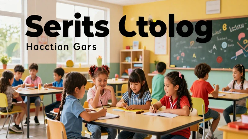 Ilustración vibrante de niños mexicanos en clase