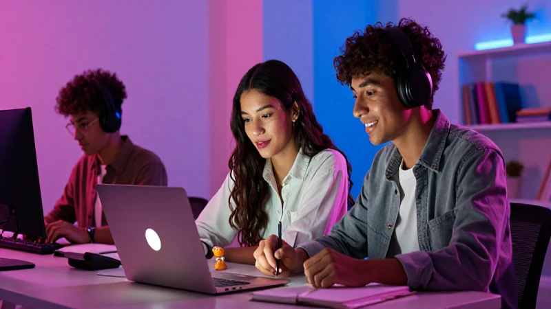 Estudiantes mexicanos aprenden en moderno entorno online