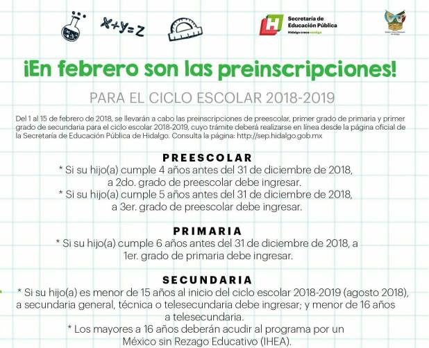 Inscripciones SEP Hidalgo: Cuándo y cómo inscribirse