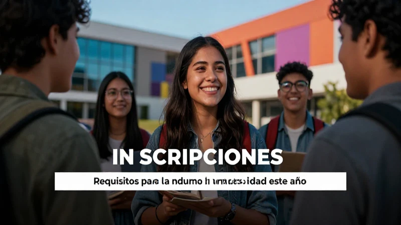 Inscripción universitaria: fechas y requisitos