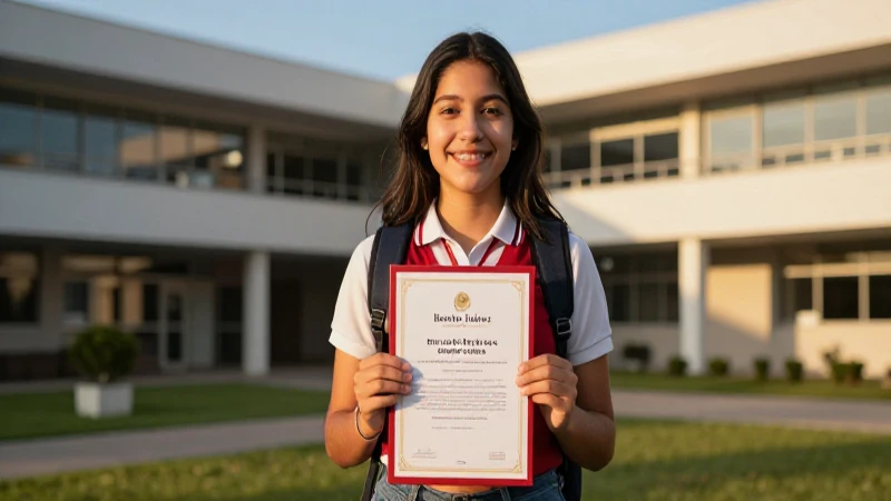 Estudiante exitoso con beca Benito Juárez