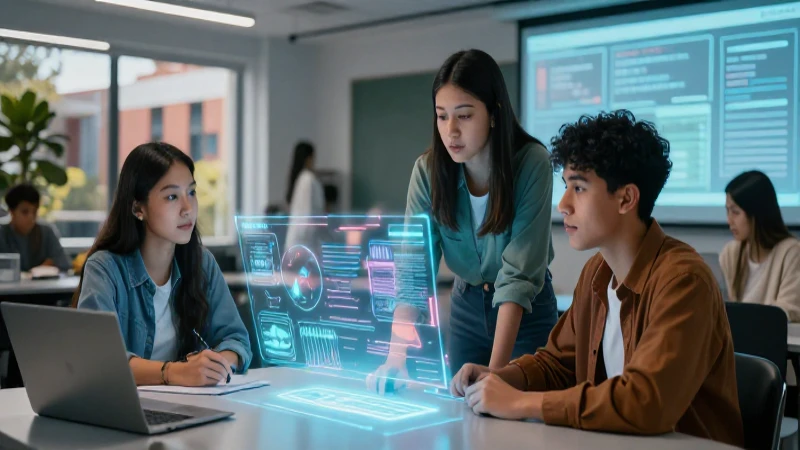Estudiantes mexicanos aprenden con tecnología holográfica