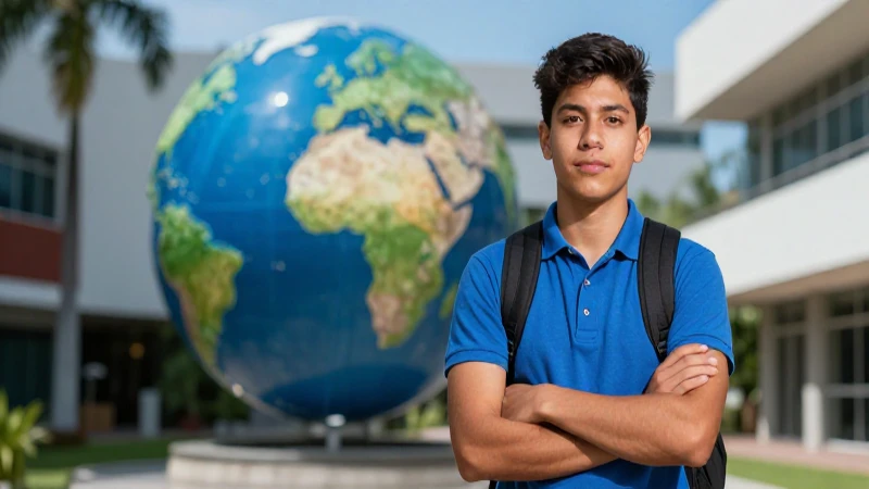 Retrato cinematográfico de estudiante mexicano universitario