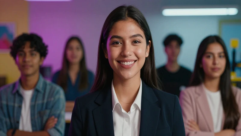 Joven mexicano optimista en aprendizaje moderno