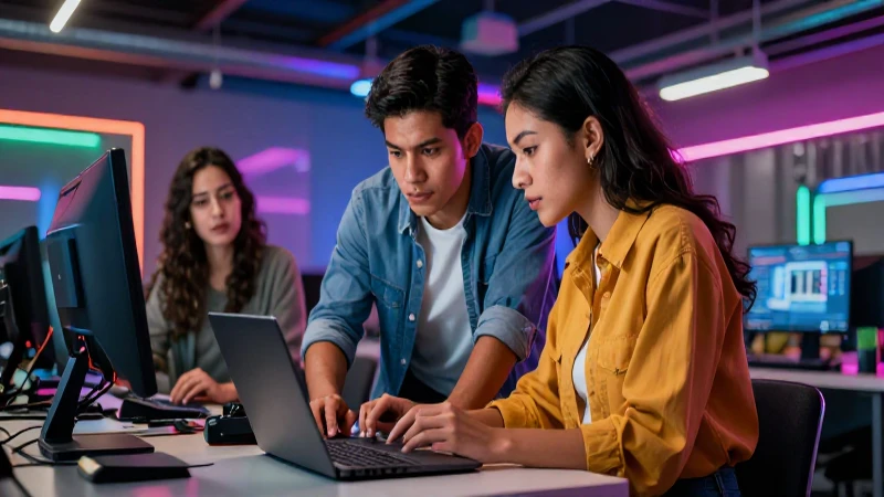 Colaboración juvenil mexicana en tecnología moderna