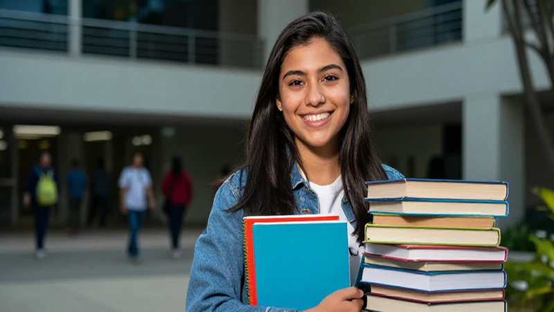 Estudiante mexicano sonriente en universidad moderna