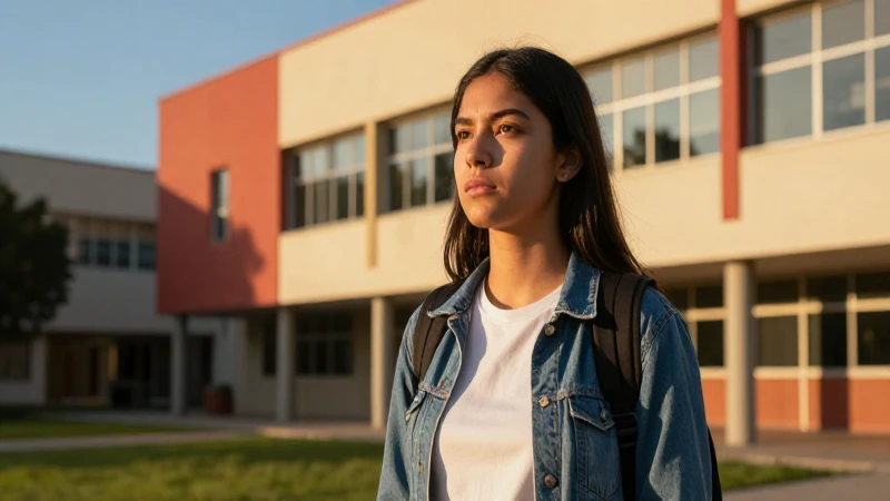 Joven mexicana determinada en luz dorada