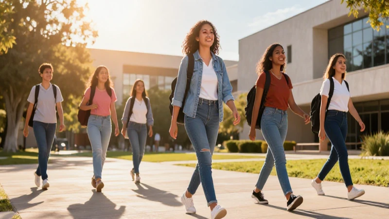 Estudiante mexicana sonriente en campus