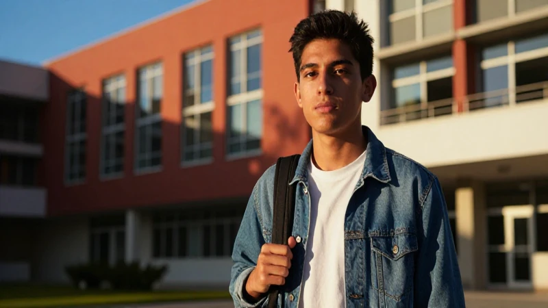 Retrato profesional de estudiante mexicano ambicioso