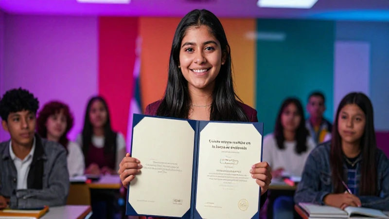 Estudiante mexicana recibe beca de excelencia