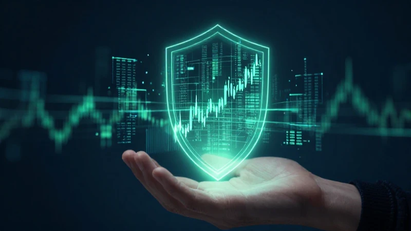 Manos digitales protegen datos financieros con luz