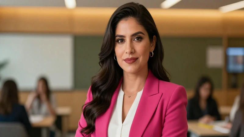 Mujer mexicana profesional con estilo en entorno moderno
