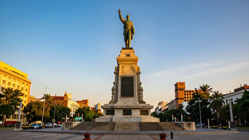 Estatua de bronce de Juárez en Satélite