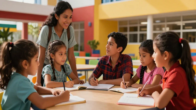 En qué consiste la carrera de Educación Inicial y cuáles son sus objetivos 83 Niños mexicanos aprendiendo en un campus vibrante