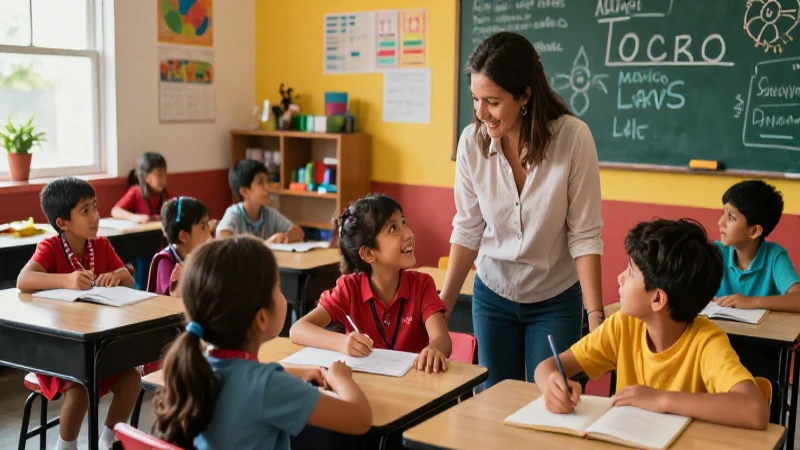 En qué consiste la carrera de Educación Inicial y cuáles son sus objetivos 80 Clase vibrante en México: niños aprendiendo