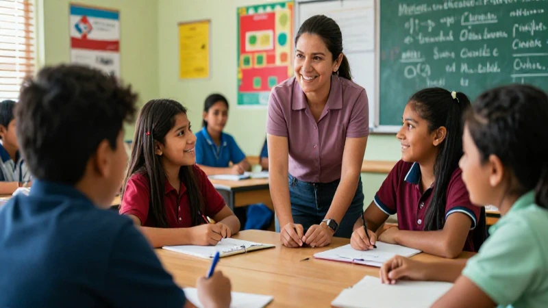 Relación positiva profesor-alumno en el aula
