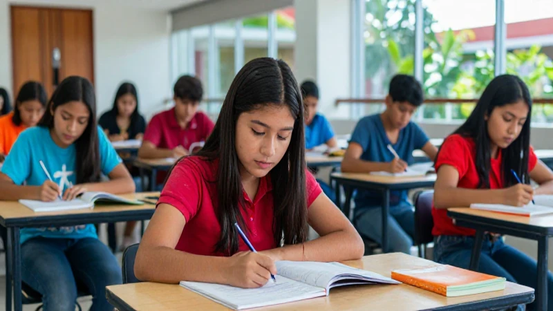 Estudiantes mexicanos en un campus moderno y vibrante