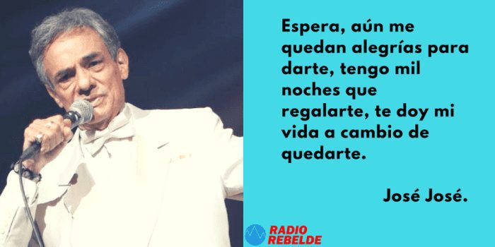 La letra de «Gracias» de José José: Un emotivo agradecimiento